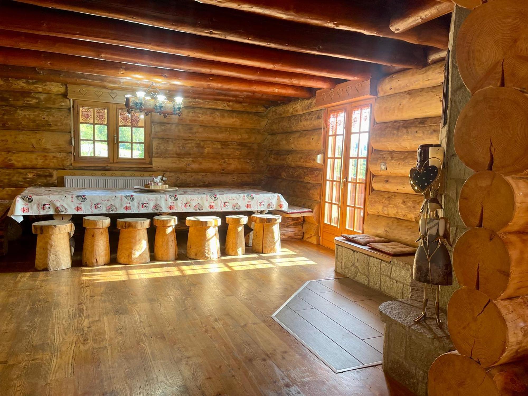Chalet Spa Le Royal Nathalie Mn La Rouge La Bresse Buitenkant foto